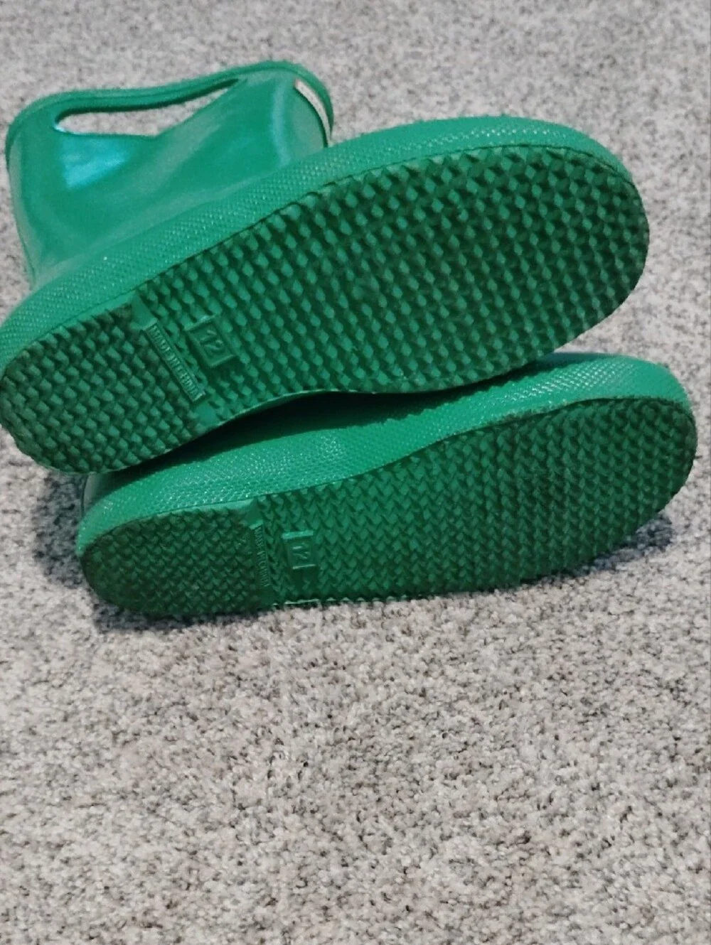 Hunter Kids Green Pull-On Rain Boots